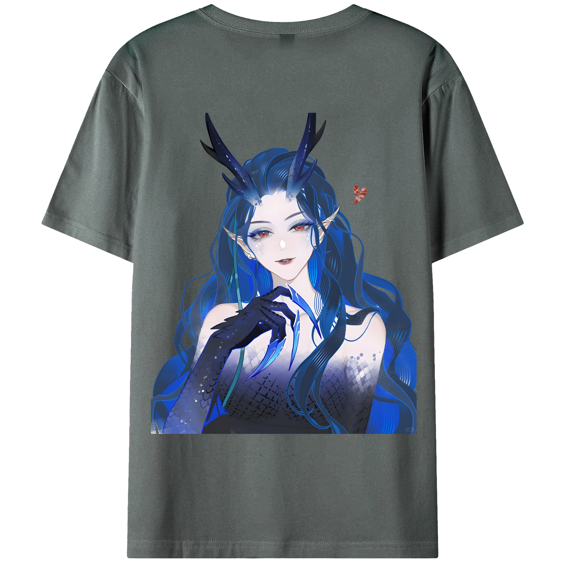 （画像用） Ne Zha 2 ナタ 魔童の大暴れ 綿100％ メンズ半袖Tシャツ（バックプリント） 通気性